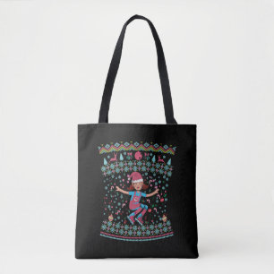 Roller Skate Christmas Girl Tasche