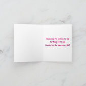 Roller Skate Danke für das Kommen zu Party und Ges (Innenseite)