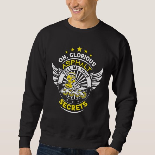 Roller Skate Design Roller Blades Skater Stuff Inl Sweatshirt (Vorderseite)