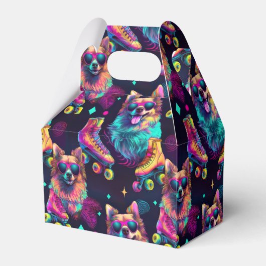 Roller Skate Disco Dog Geschenkschachtel (Rückseite)