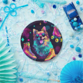 Roller Skate Disco Dog Pappteller (Party)