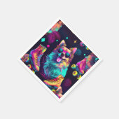 Roller Skate Disco Dog Serviette (Ecke)