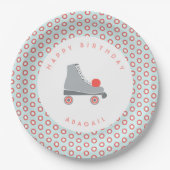 Roller Skate Dot Pappteller (Vorderseite)