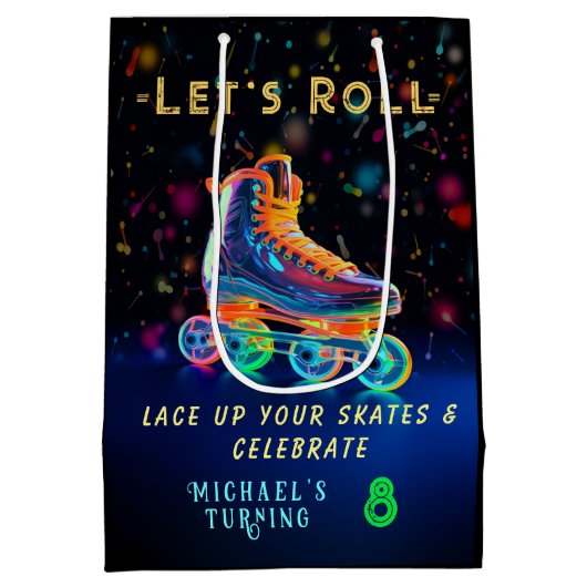 Roller-Skate, Drehmoment 8 Mittlere Geschenktüte (Rückseite)