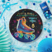 Roller-Skate, Drehmoment 8 Pappteller (Party)