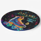 Roller-Skate, Drehmoment 8 Pappteller (Schrägansicht)