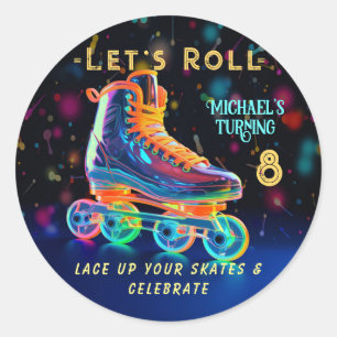 Roller-Skate, Drehmoment 8 Runder Aufkleber