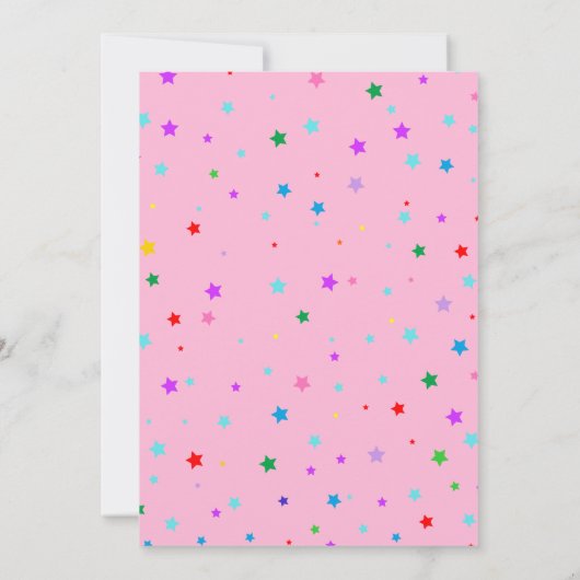 Roller Skate Einhorn in beliebigem Alter Einladung (Rückseite)