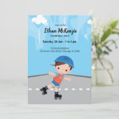 Roller-Skate Einladung (Stehend Vorderseite)