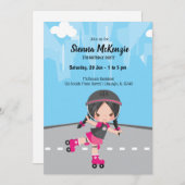 Roller-Skate Einladung (Vorne/Hinten)