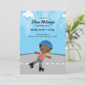 Roller-Skate Einladung (Stehend Vorderseite)