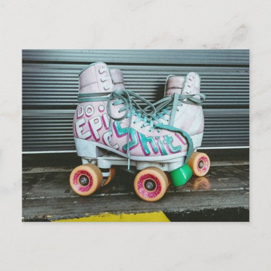 Roller-Skate Epic Postkarte (Vorderseite)