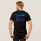 Roller Skate, Erholung, Kraftstoff, Wiederholung - Tri-Blend Shirt (Rückseite voll)
