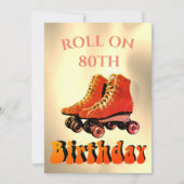 Roller Skate Fun Modern Einladung (Vorderseite)