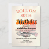 Roller Skate Fun Modern Einladung (Rückseite)