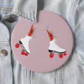 Roller-Skate für alle Runden Abzeichen Button (Beispiel)