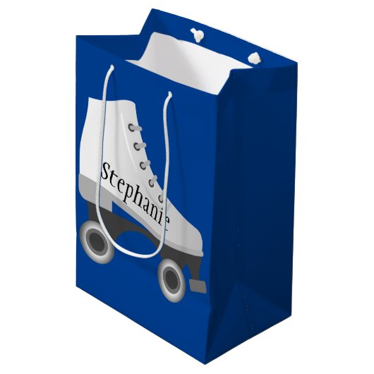 Roller-Skate-Geschenktasche Mittlere Geschenktüte (Vorderseite Schrägansicht)