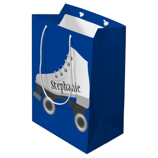 Roller-Skate-Geschenktasche Mittlere Geschenktüte (Rückseite Schrägansicht)