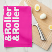 & Roller-Skate Geschirrtuch (Viertel Falte)