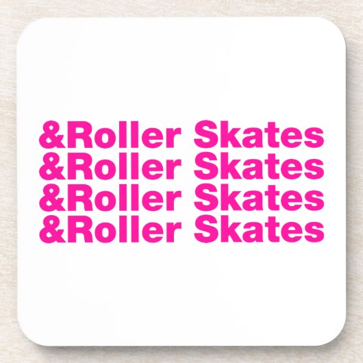 & Roller-Skate Getränkeuntersetzer (Vorderseite)