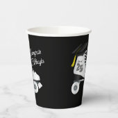 Roller Skate Graduation Party Skaten Rink Black Pappbecher (Links)