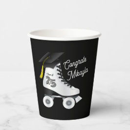 Roller Skate Graduation Party Skaten Rink Black Pappbecher