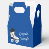 Roller Skate Graduation Party Skaten Rink Blue Geschenkschachtel (Geöffnet)