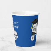 Roller Skate Graduation Party Skaten Rink Blue Pappbecher (Links)