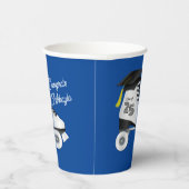 Roller Skate Graduation Party Skaten Rink Blue Pappbecher (Rechts)