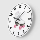 Roller-Skate Große Wanduhr (Winkel)