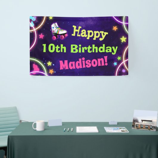 Roller Skate Happy Birthday Banner (Messeveranstaltung)