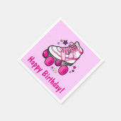 Roller Skate Happy Birthday Serviette (Ecke)