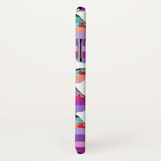 Roller Skate iApple iPhone X, selten dort Case-Mate iPhone Hülle (Hinten/Rechts)