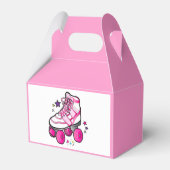 Roller-Skate in Rosa mit Sternen Geschenkschachtel (Rückseite)