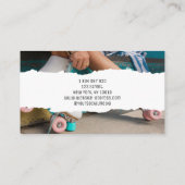 Roller Skate Instructor Visitenkarte (Rückseite)