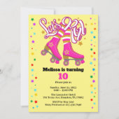 Roller Skate jeden Alters Einladung (Vorderseite)