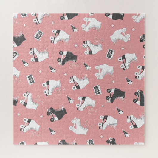 Roller Skate Kassettenmuster. Puzzle (Horizontal)