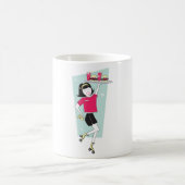 Roller Skate Kellnerin Kaffeetasse (Mittel)