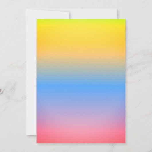 Roller Skate Kitten Kids Rainbow Birthday Party Einladung (Rückseite)