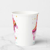 Roller Skate Let's Roll Skating Girl Birthday Pappbecher (Rechts)