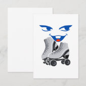 Roller Skate macht Spaß Dankeskarte (Vorne/Hinten)