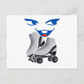 Roller Skate macht Spaß Postkarte (Vorderseite)