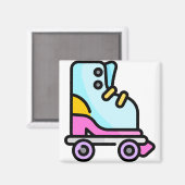Roller-Skate Magnet (Vorderseite/Rückseite)