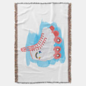 Roller-Skate mit Wasserfarbenspulenverschluss Decke (Vorderseite Vertikal)