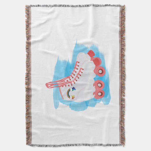 Roller-Skate mit Wasserfarbenspulenverschluss Decke (Vorderseite Vertikal)