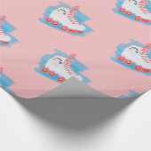 Roller-Skate mit Wasserfarbenspulenverschluss Geschenkpapier (Ecke)