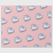 Roller-Skate mit Wasserfarbenspulenverschluss Geschenkpapier (Flach)