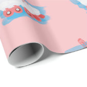 Roller-Skate mit Wasserfarbenspulenverschluss Geschenkpapier (Rolleneckpunkt)