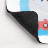 Roller-Skate mit Wasserfarbenspulenverschluss Mousepad (Ecke)