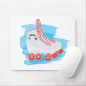Roller-Skate mit Wasserfarbenspulenverschluss Mousepad (Mit Mouse)